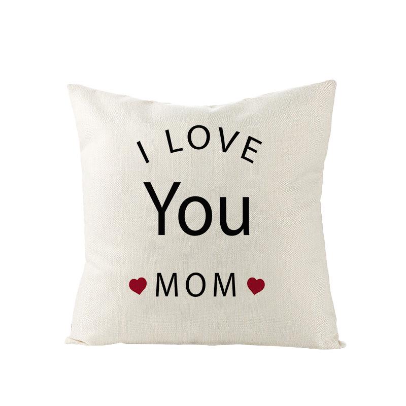 New Home Decoration Products Mother's Day Pillow Pillow Cover Polyester Sofa Cushion Cover