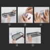 Storage Rack Decorative Aluminum Alloy Practical Stable Hanging Organizer Holders for Home Bathroom
