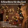 3-Piece Illuminated Reindeer Set, Outdoor Christmas Decoration with 200 Warm White LEDs, 8 Modes, Daily Timer