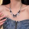 2025 High-End Gothic Punk Necklace: Y2K Dark Style Clavicle Chain for Women