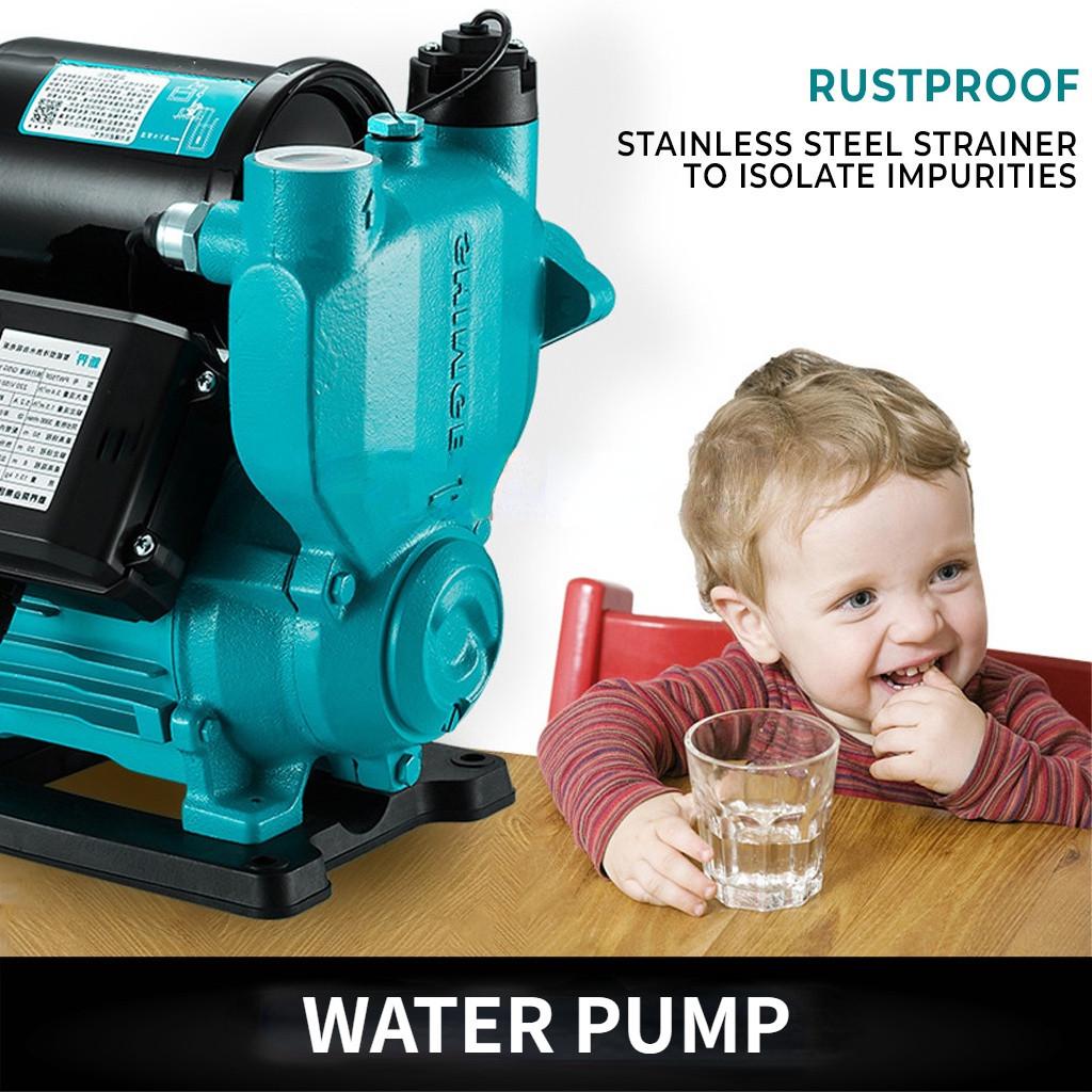125W Home Faucet Bathroom Shower Automatic Self-Priming Booster Pump Low Noise Quiet Operation Automatic Pressure Water Pump