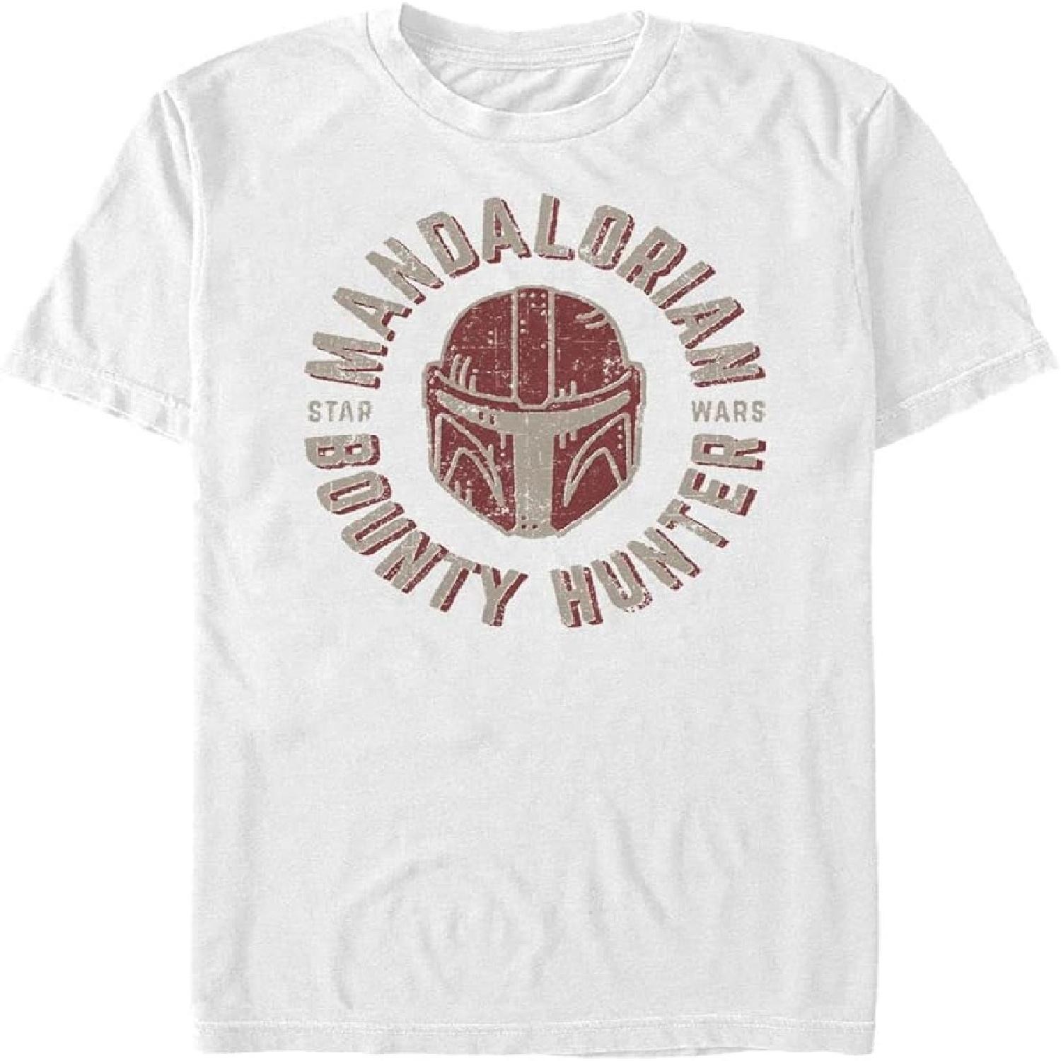 Мужская футболка Star Wars Мандалорец Одинокий Волк XXXXXL белый