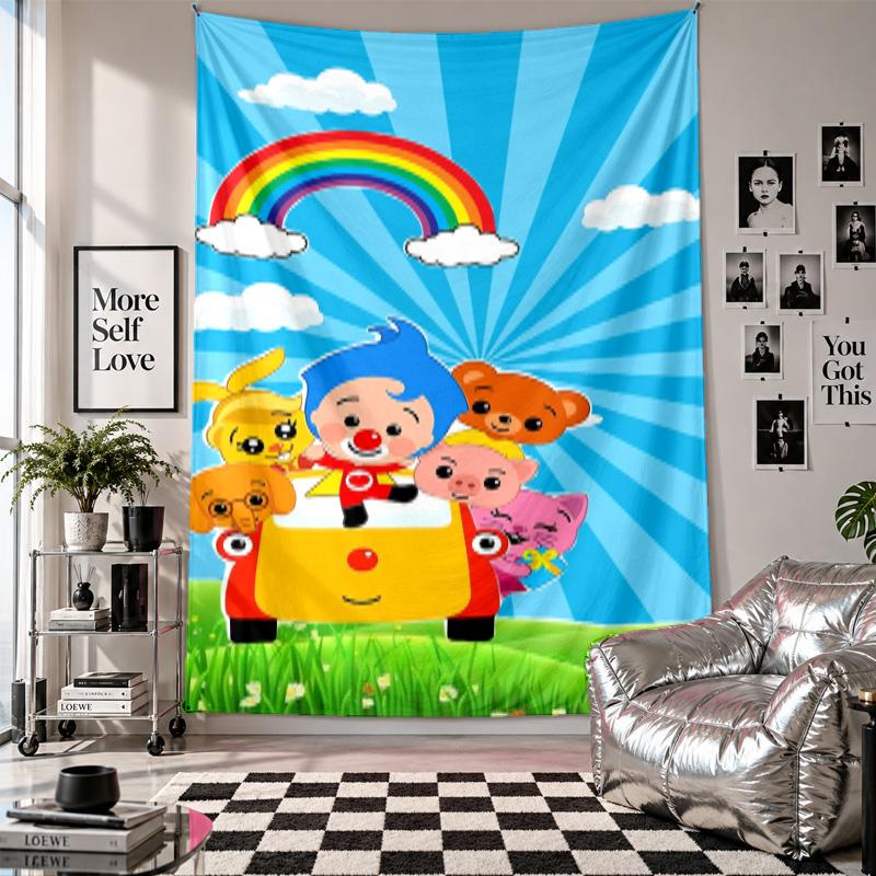 Wall TapestryEl Payaso Plim Plim Art Hanging Cloth Decorative Background Cover for Room Decoration