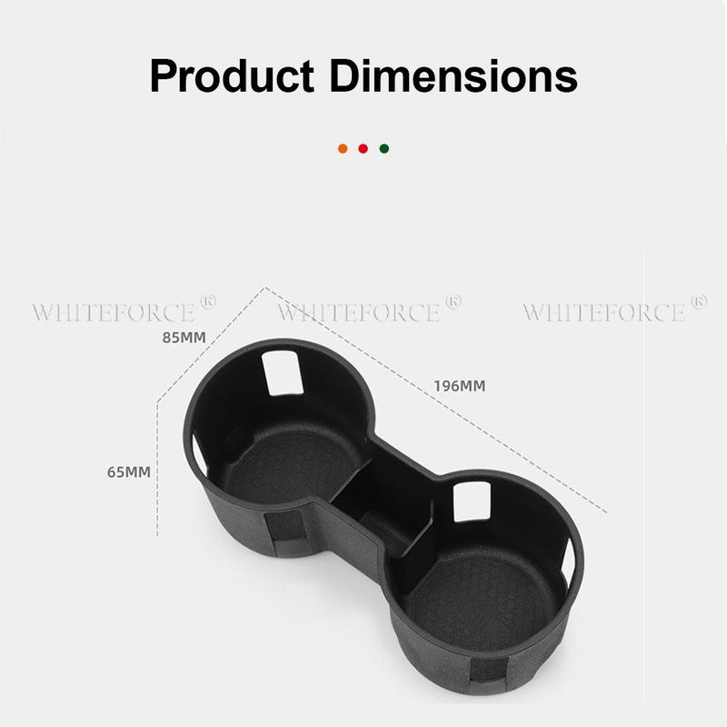 For Ford Ranger 2024-2025 Silicone Center Console Water Cup Holder Electric Handbrake Armrest Storage Box Layered Organizer Tray