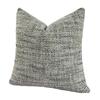 HINYEATEX Contemporary Solid Woven Pillow Case Gray Black Hopsack Decorative Sofa Cushion Cover 45x45cm 1 Piece Pack