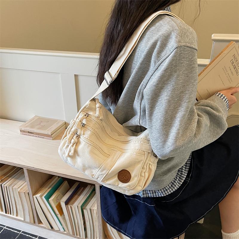 Women's Bag Solid Shoulder Bag Lightweight Nylon Crossbody Bag