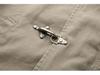 Men's Retro Patchwork Airplane Buckle Jacket