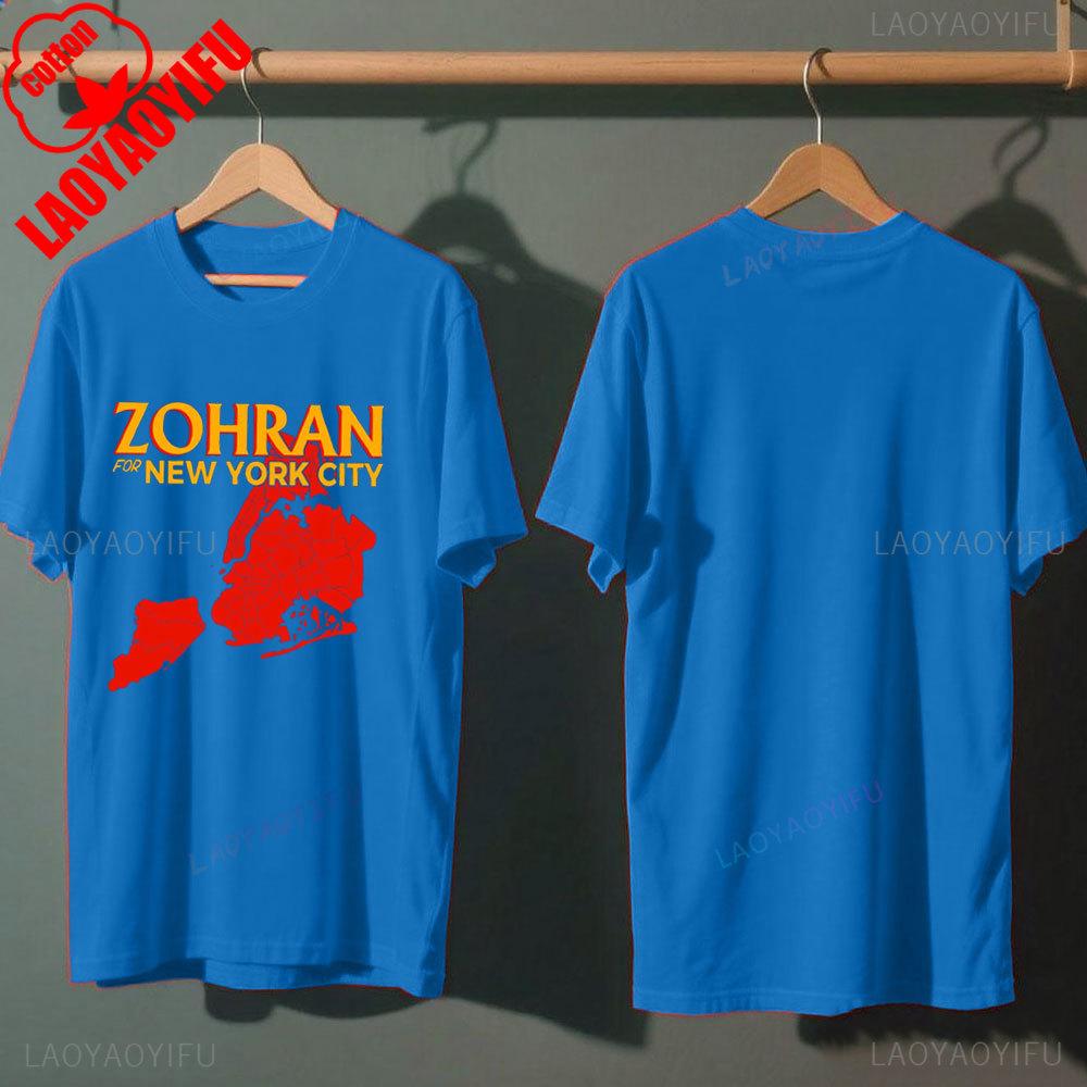 

Mayor Mamdani 2025 NYCs First Muslim Mayor Vote Zohran Rank Zohran Graphic T Shirts WoUINISEX Clothing Aesthetic Clothes Cotton Tee S