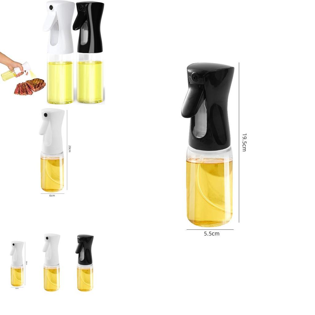 200ml Ölsprühflasche Transparenter Körper Grillwerkzeug Kochhilfe Kompakt und leicht
