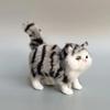 Cute Faux Plush Simulation Cat Animal Model Crafts Car Ornaments Gifts Home Decoration Children's Birthday Party Gift Supplies