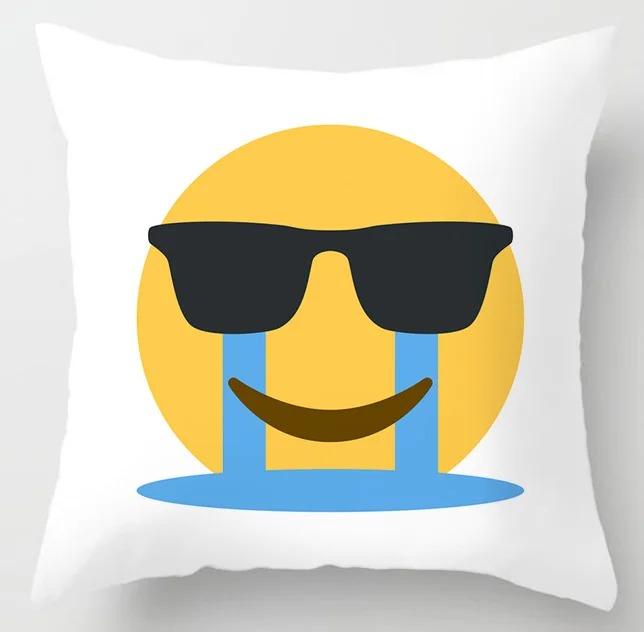 Yellow Pattern Pillowcase Office Living Room Home Pillowcase Car Ornaments