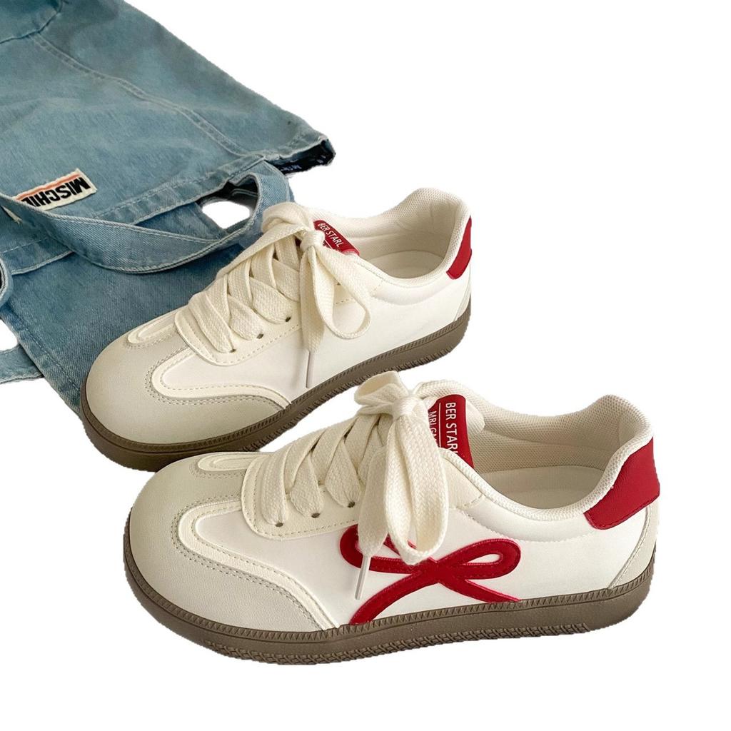 Internet celebrity bow gump shoes casual sports shoes versatile student board shoes single shoes 2025 summer new white shoes