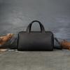 Large-capacity Boston Bag Genuine Leather Commuter Hand-held Pillow Bag Large Bag