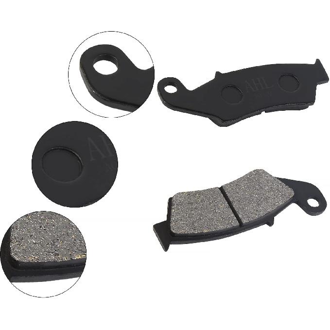 AHL Brake Pads Set for Honda XR650L XR650 L 1993-2015/XR 650 R 2000-2007/XR600R XR600 R 1991-2000/XR400R XR400 R 1996-2004/ CRF230 L/M 2008-2011