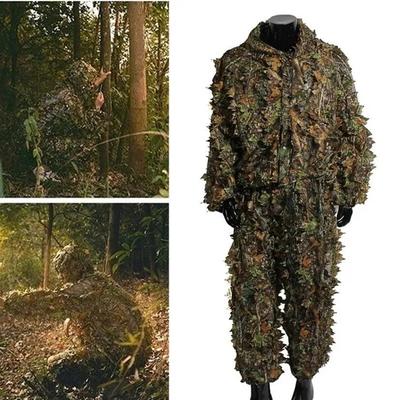 3D-Blätter Taktische Tarnkleidung Camo Ghillie-Anzug Bionic Camouflage Jagdkleidung Tarnung im Freien Vogelbeobachtungskleidung