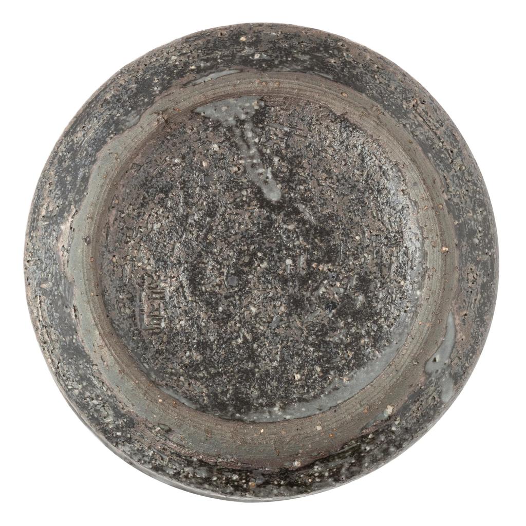 Marui Pottery Shigaraki Ware Hechimon Rock Cup, Approx. 360ml Capacity, Black Steel, MR-3-4347