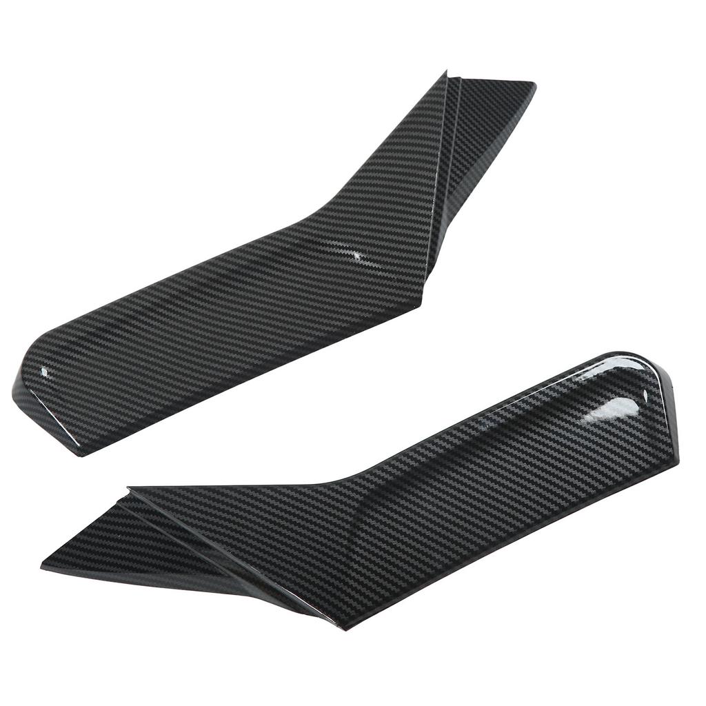 1 Pair Rear Window Side Spoiler Wing Splitter Canard Trim Car Accessories Replacement for MK8 VIII R GTD 2020+ Carbon