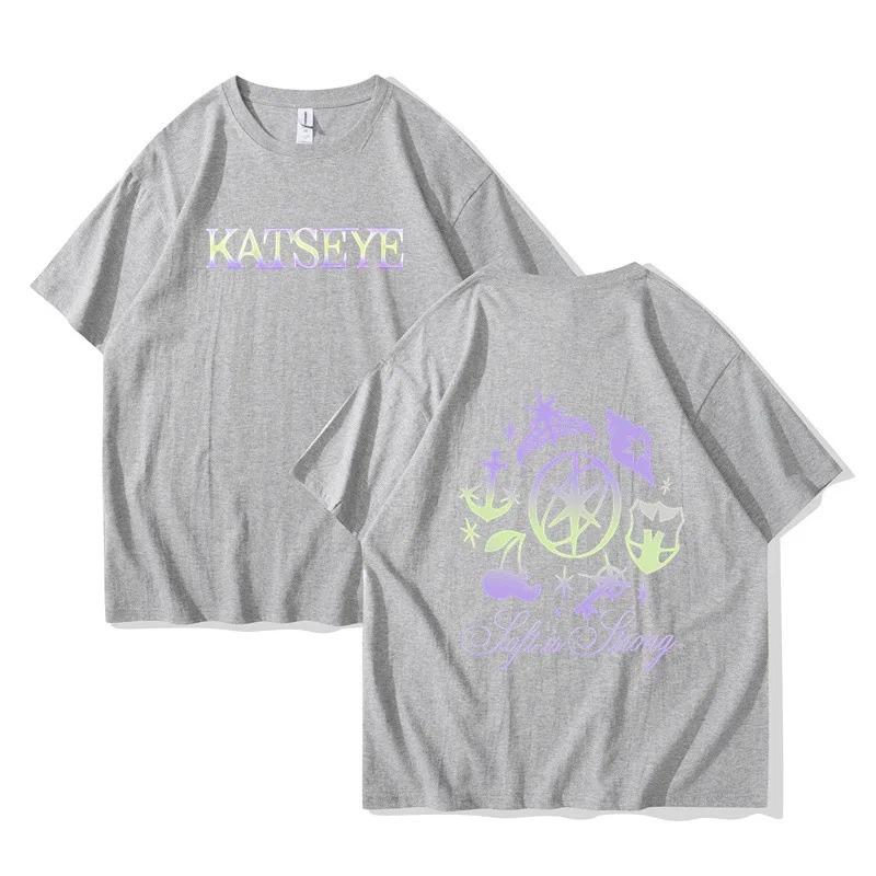 2026 Hot Katseye Funny Print T-shirt Women Men Casual Graphic Tees Tops Unisex Korean Style T Shirt Gothic Y2k Tshirt Clothes