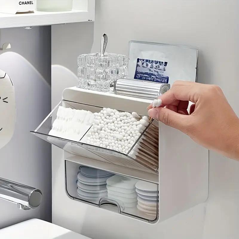 1 Pokój Łazienka Wodoodporne Naścienne Pudełko do Przechowywania Kosmetyków z Szufladą Pudełko do Przechowywania Akcesoriów do Włosów