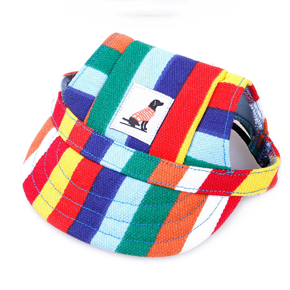 

Шапка Ramidos для собак с отверстиями для ушей, летняя парусиновая бейсболка для маленьких собак на открытом воздухе S