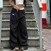 Wide Leg Pants New Arrival Lace Lace Contrast Color Waist Head Cargo Pants Thin Wide Leg Mop Sun Protective Pants