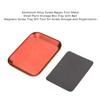 Aluminum Alloy Magnetic Screw Tray Metal Small Parts Storage Box Tray DIY Tools Anti-Loss Screw Tray Tool