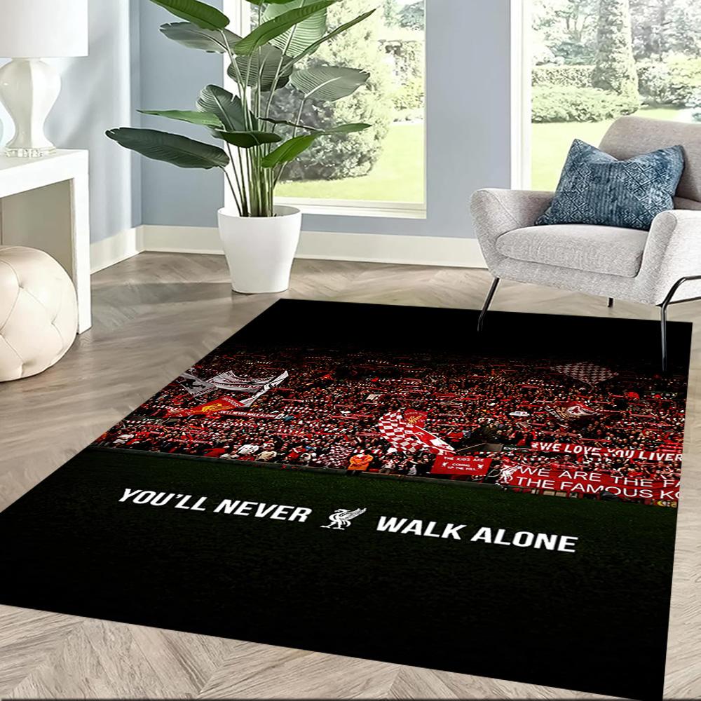 Liverpool Football Club Area Rug Suitable For Game Room Kitchen Entryway Outdoor Antislip Carpet Office Home Decor Wedding Party Gift