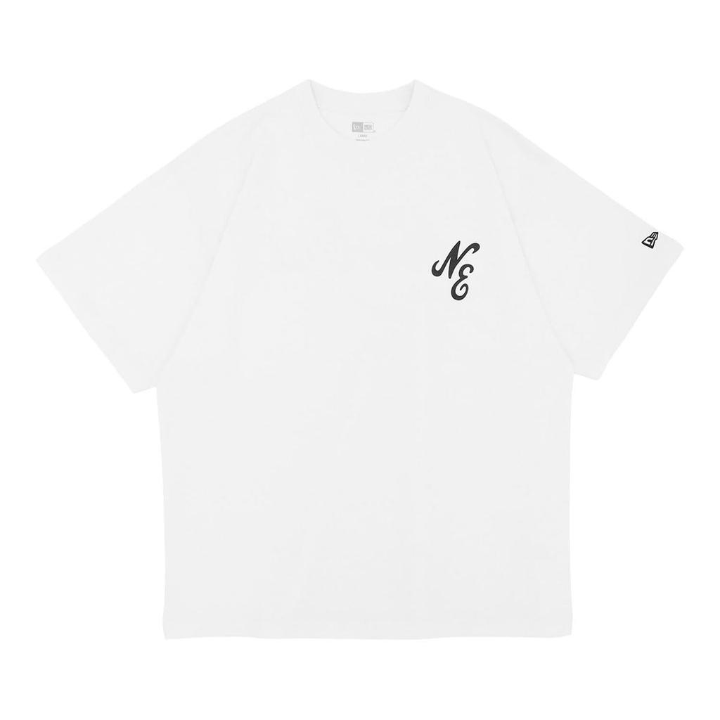 New Era Classic NE Short Sleeve Exclusive To Size T-Shirt, White, ONSPOTZ, Oversized, XL, S/S