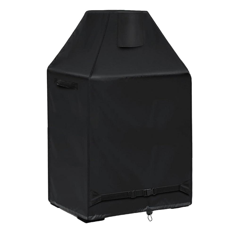 

Outdoor Fireplace Cover Waterproof Heavy Duty Protection Fire Pit Cover For Yard Patio Backyard Balcony Courtyard Landscaping чорний