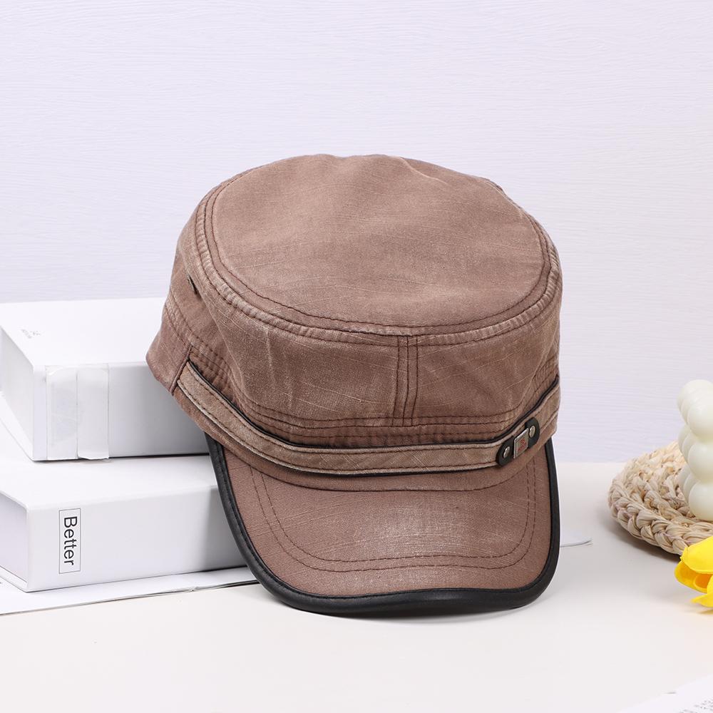 Casual Adjustable Cotton Baseball Cap Cadet Hat Peaked Cap Sun Cap