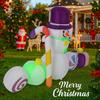 5.91FT Inflatable Toy Snowman Candy Decoration Xmas Yard Lawn Home Party Decor Ornament With LED Lit Christmas Supplie Gift