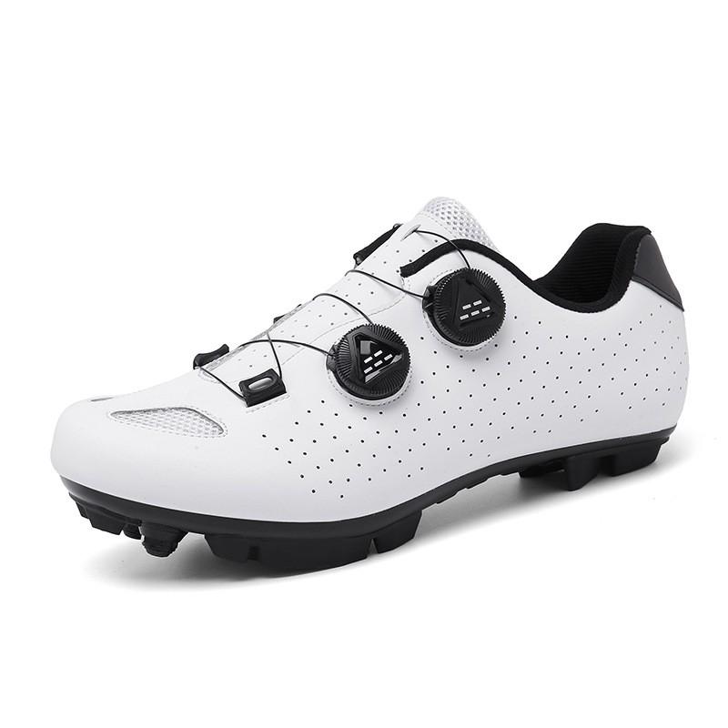 Unisex Cycling Shoes Road MTB Indoor Trainer Stiff Sole Non-Clipless Clipless Options Breathable Lightweight Ride Footwear