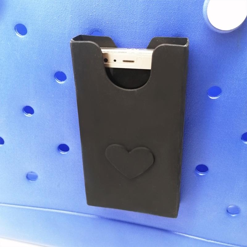 Insert Silicone Storage Pouch Beach Bag Decorative Phone Case Organizers Holder Travel Camping Hiking Handbags Accessory