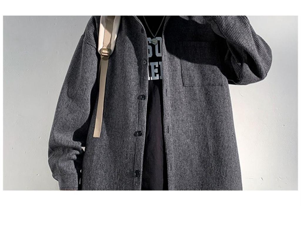 Men's Wool Coats - New Spring/Autumn Styles, Loose Fit, Retro, High-End Trendy Casual Lapel Jackets