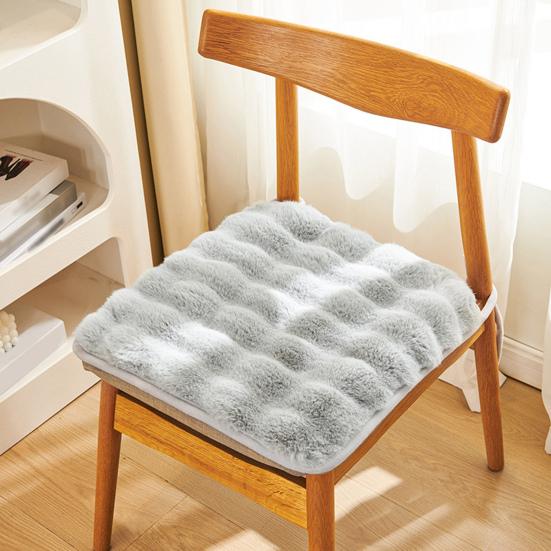 Chair Cushion Washable Soft Comfortable Thick Breathable Keep Warm Relieve Pain Plush Material Seat Cushion Office Accessories