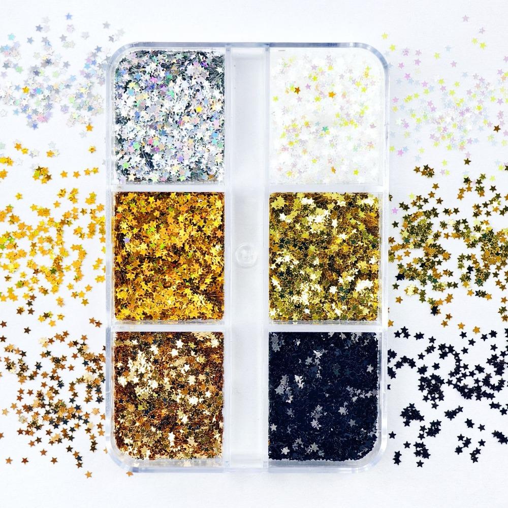 Five-pointed Star Sequins Nail Decorations Colorful Nail Art Decorations Nail Salon
