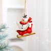 Santa Claus Hanging Pendants Christmas Tree Decor Resin Festive Decorations for Home Party Xmas DIY Gifts