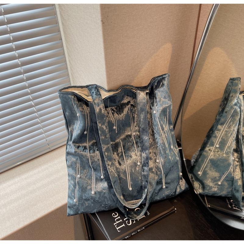 Cloth bag women's large-capacity new autumn and winter versatile casual shoulder bag high-end student tote bag