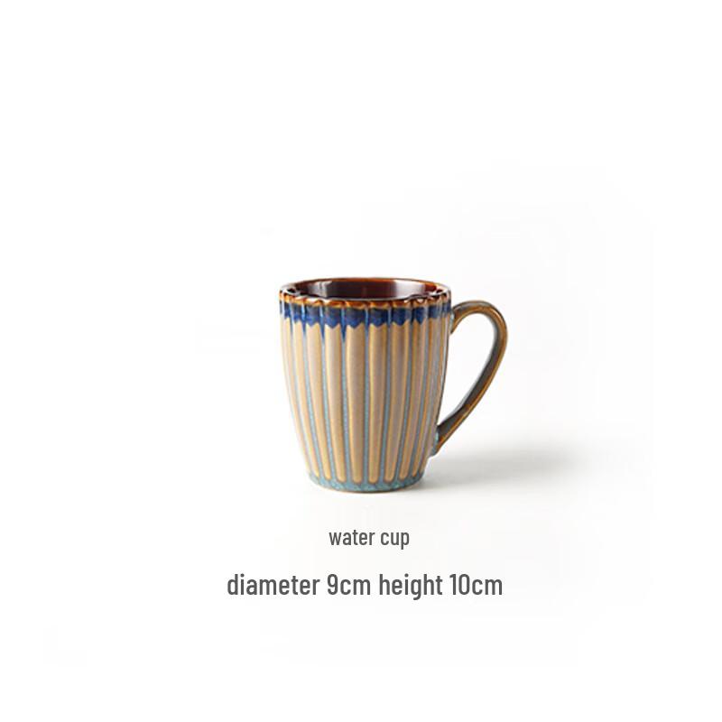 Linpan Blue Tone Retro Ceramic Plate