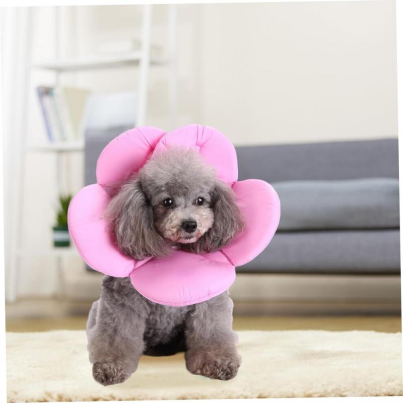 Weicher Hundekegel, Verstellbarer Blumenförmiger Genesungskegel für Operationen, Strapazierfähiges Material S-XL
