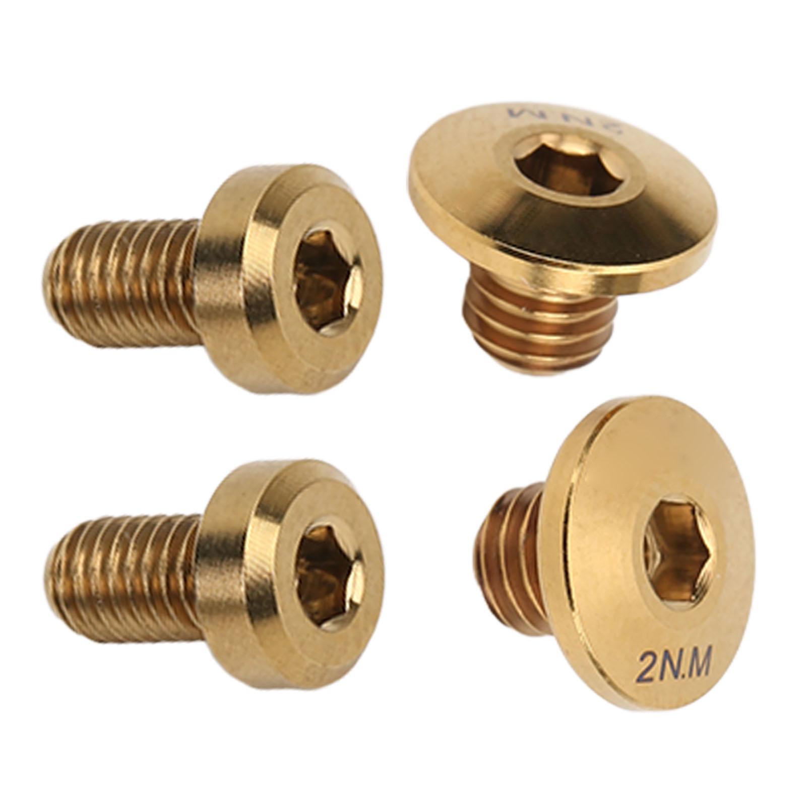 RISK Titanium Alloy Separate Oil Cylinder Lid Bolts Bicycle Hydraulic Brake Bolt for M610 M615 M675 M785 Gold золотой