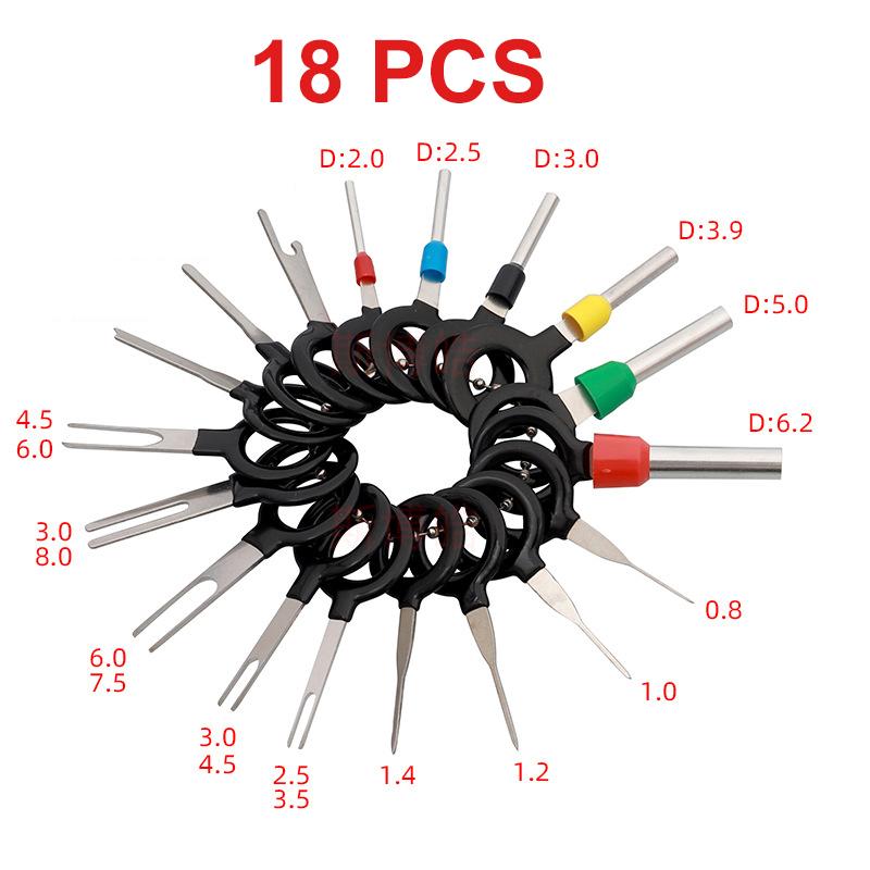 36/18/11/3 Pcs Car Plug Terminal Removal Tool Pin Needle Retractor Pick Electrical Wire Puller Hand Tools Kit