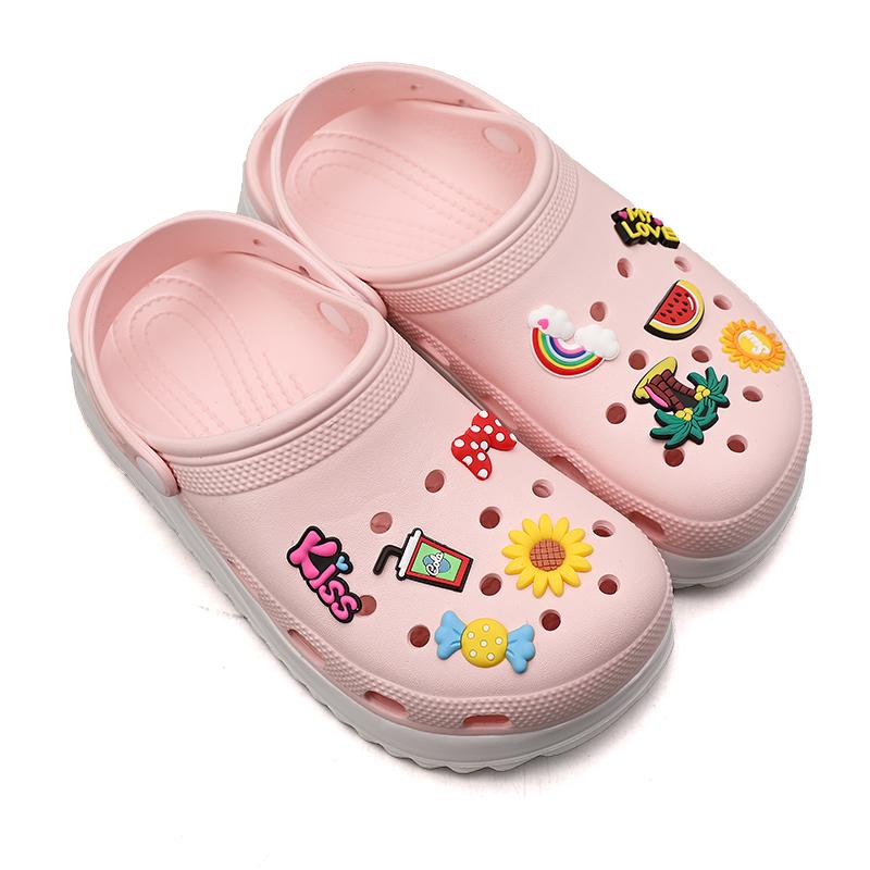 2022 Fashion Pink Women'S Clogs Platform Summer Outdoor Garden Shoes Flats Comfortable Designer Sandals Women Sandalias De Mujer