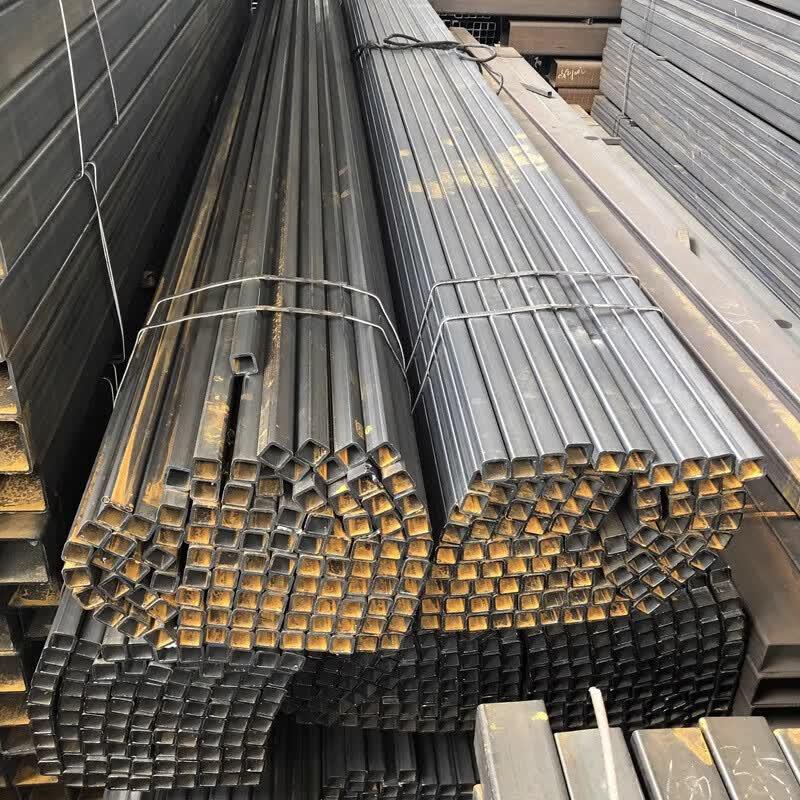 Black Rectangular Steel Tube
