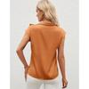 Damen Sommer Neues Top mit halber Schleife und Nischendesign