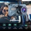 Car DVR 2 Cameras  4.0 Inches Dash Cam Car Video Recorder Auto Registrator Dvrs Dash Cam with Dual Ways Cameras Car Accessories