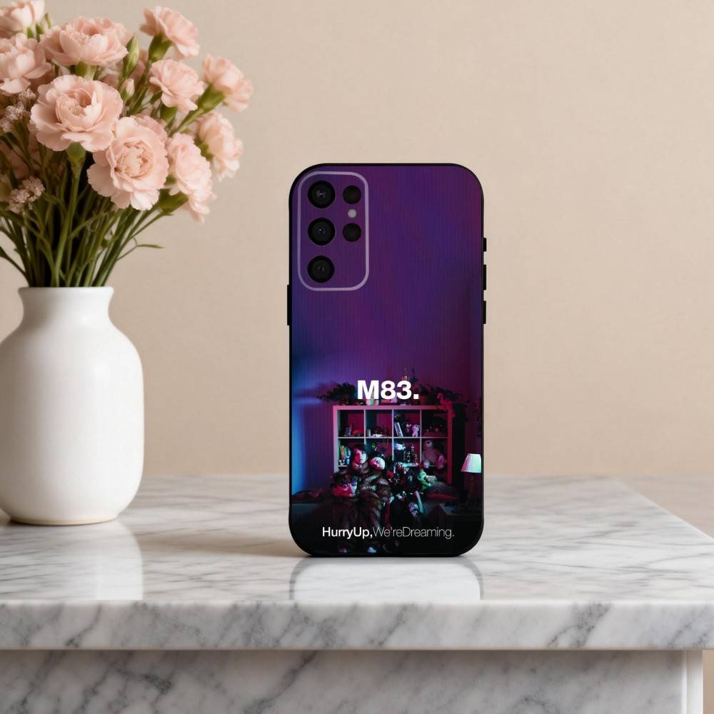 Electric Rock M-M83 Band Phone Case For Samsung S25,S24,S21,S22,S23,S30,Ultra,S20,Plus,Others Soft Black Cover