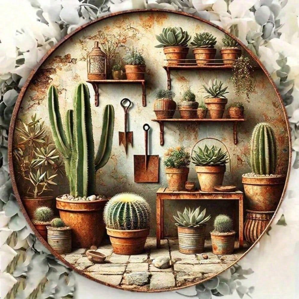 Tin Sign Wall Art Metal Painting 20x20cm Home Decor Vintage Rustic