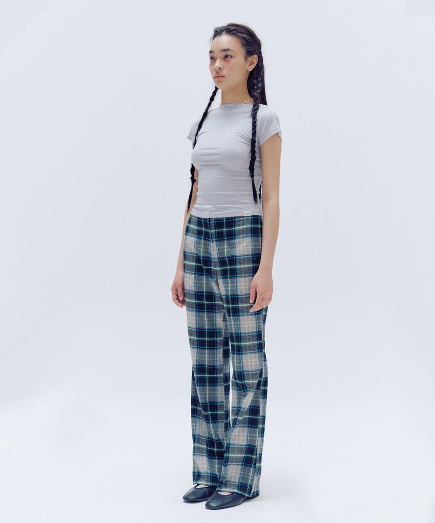 TRIPSHOP Wide Checkered Pants