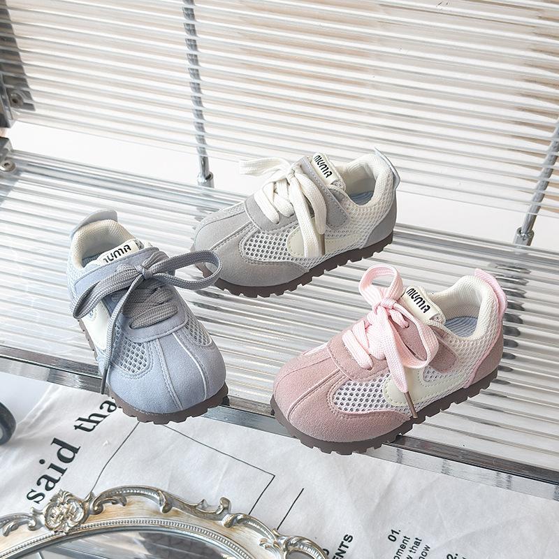 Korean version of children's sports shoes 2025 spring and summer girls' moral training shoes breathable mesh boys' casual shoes baby shoes